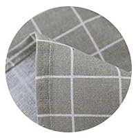 Amazon｜SAWAN テーブルクロス シンプル 格子柄 グレー 120x120cm